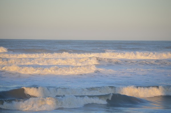 Late afternoon waves Print