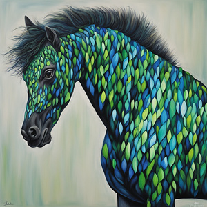 Chromatic Majesty: The Multicolored Equine