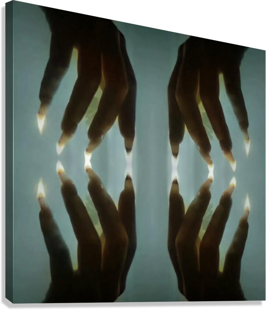 TITLE : BURNING TOUCH Canvas Print