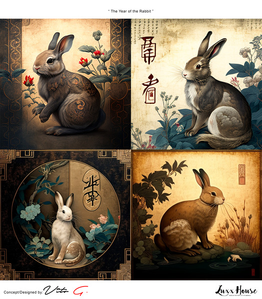 Year of the Rabbit A1 Print
