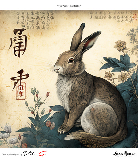 Year of the Rabbit A3 Print