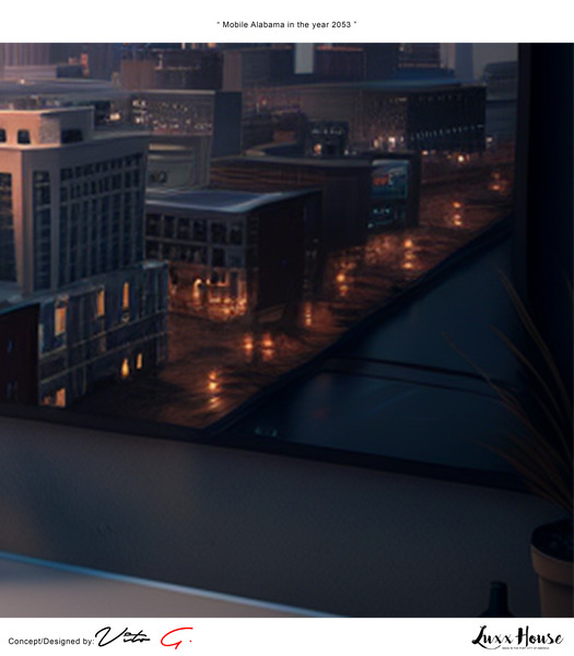 Mobile Alabama in the Year 2053 A11 Print