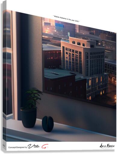 Mobile Alabama in the Year 2053 A10 Canvas Print