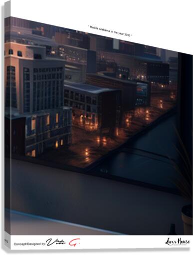 Mobile Alabama in the Year 2053 A11 Canvas Print