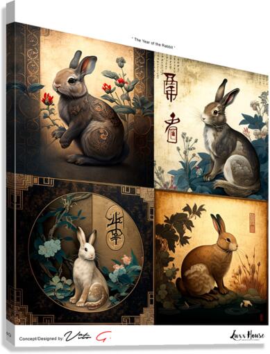 Year of the Rabbit A1 Canvas Print