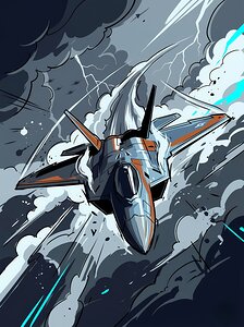 Thunderstorm Fighter Jet Attack