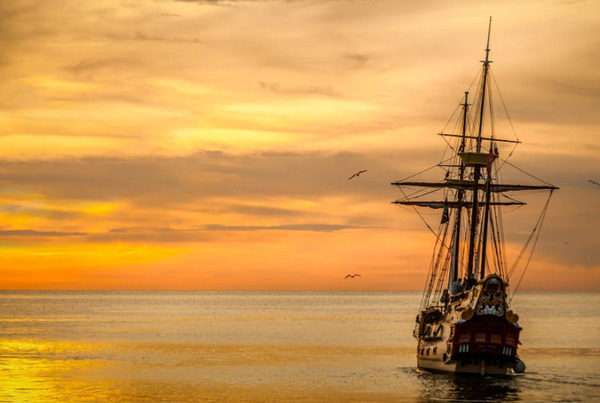 Sunset  Ship by MBMiller