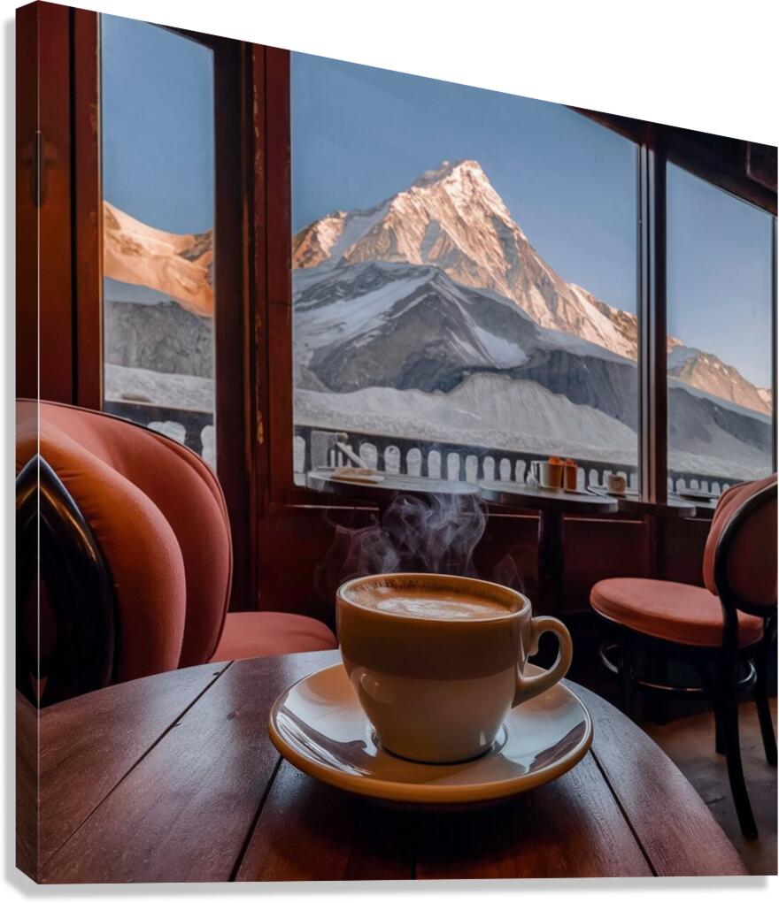 an awe inspiring hdr photo taken from a first per Canvas Print