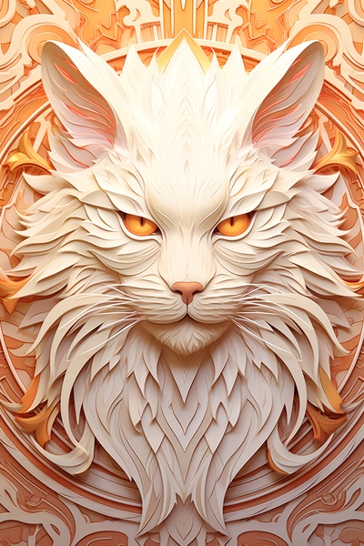 3D kitty Print