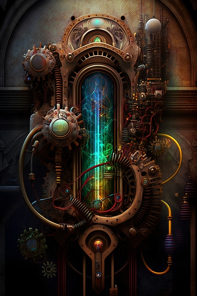 Steampunk Abstract1 Print