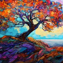 Textured impressionist tree1