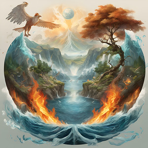 Explore the balance between the four