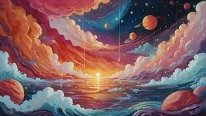 surreal digital painting