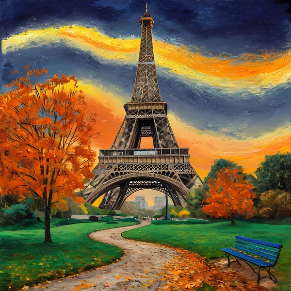 Paris Eiffel Tower Print