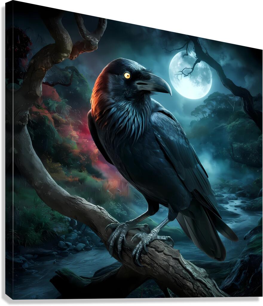 Raven Canvas Print
