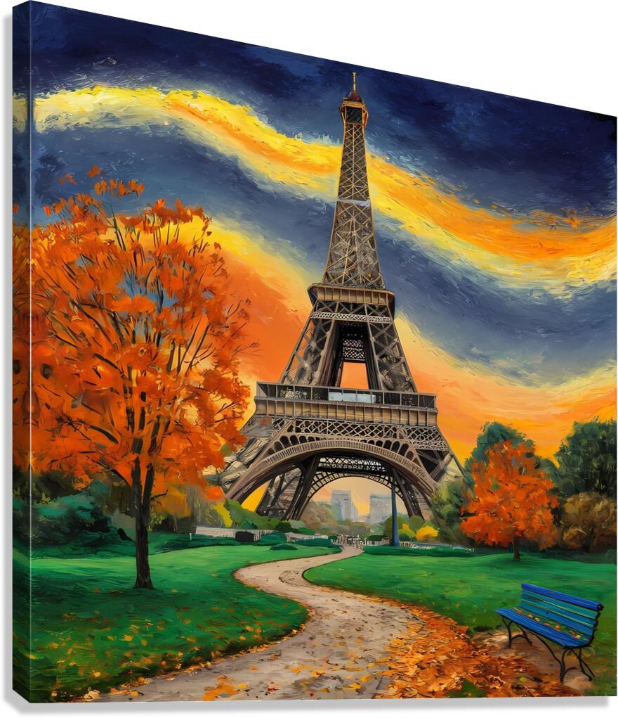 Paris Eiffel Tower Canvas Print