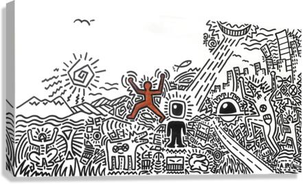 Invaders Two Canvas Print