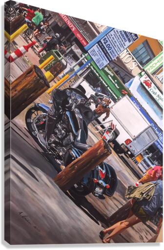 moto Canvas Print