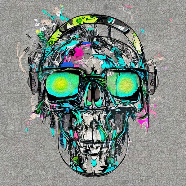 SKULL 1 by ChaoticAbstract