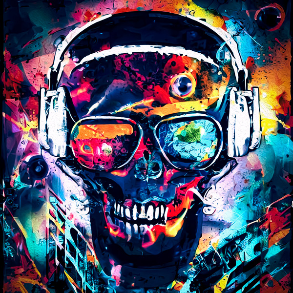SKULL 19 by ChaoticAbstract
