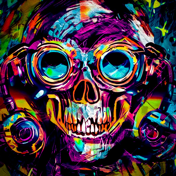 SKULL 25 by ChaoticAbstract