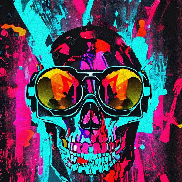 SKULL 5 by ChaoticAbstract