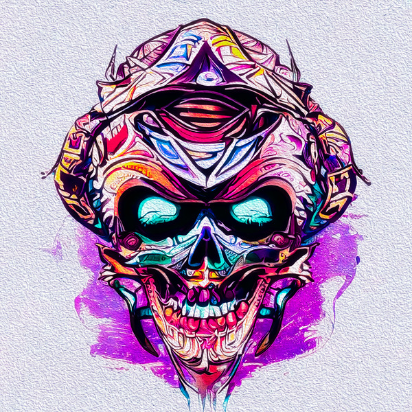 SKULL 7 by ChaoticAbstract
