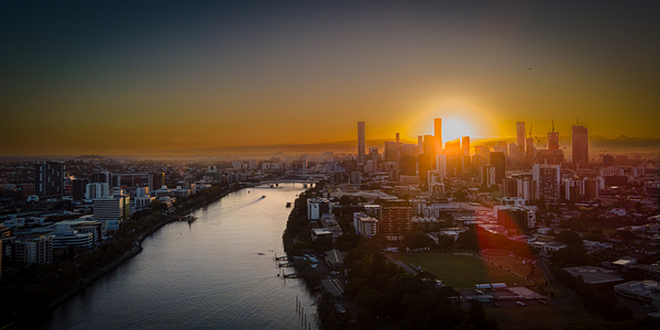 Brisbane River Sunrise Print