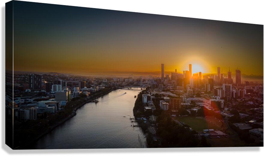 Brisbane River Sunrise Canvas Print