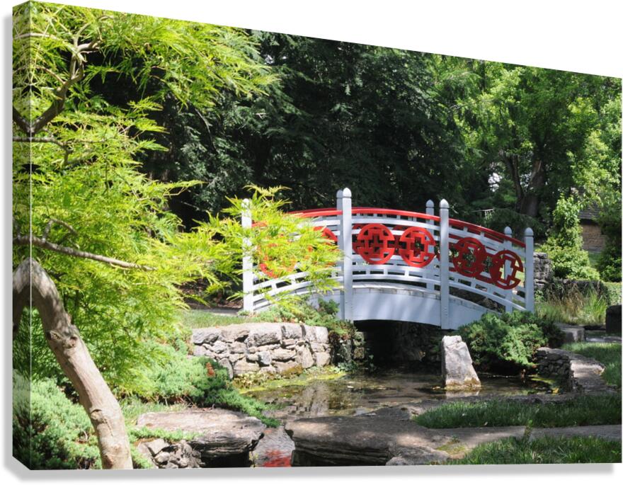 Oriental Bridge. Canvas Print