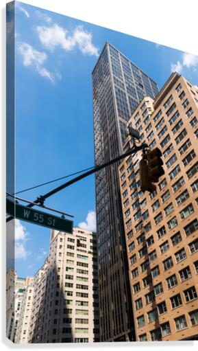W 55 ST Canvas Print