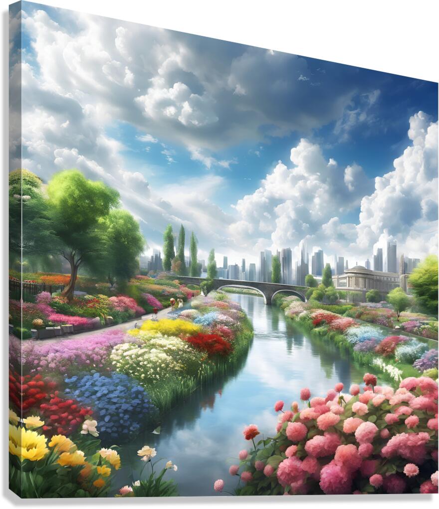  generate an 4k ultra HD anime style image of a Canvas Print