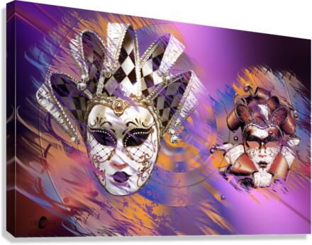Masques Canvas Print