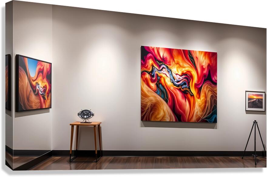 Vibrant Gallery Showcase Canvas Print