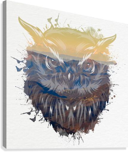 Owl landscape Canvas Print