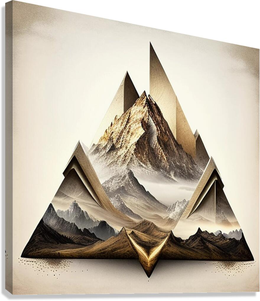 Triangular Peaks Canvas Print