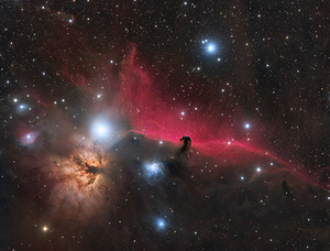 Horsehead & Flame Nebulae - IC 434 - NGC 2024 