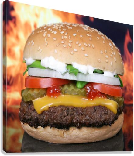 hamburger Canvas Print