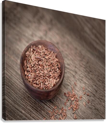 flax seed Canvas Print