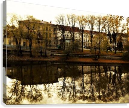 Tartu with reflection Canvas Print