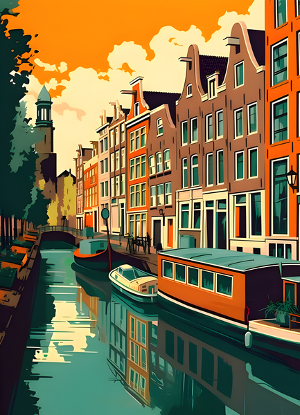 AMSTERDAM CANALS by KunPact