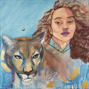 Fearless Defender  Oil Painting Print