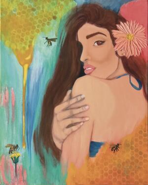 Floral Confection Oil Painting Print