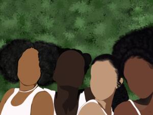 Girls Trip Minimalist Painting Print