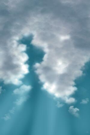 Peeking Through The Clouds Cloudscape Print