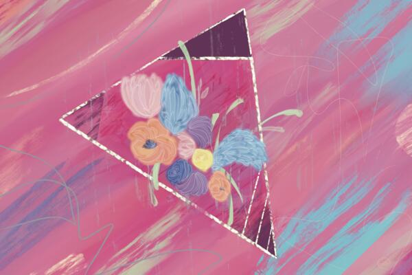 Beauty For Ashes Abstract Print Print