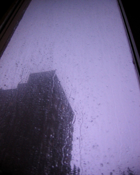 Night Storm Behind A Window by Fotimenow