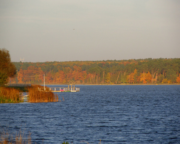 Autumn Lake With A Pier by Fotimenow
