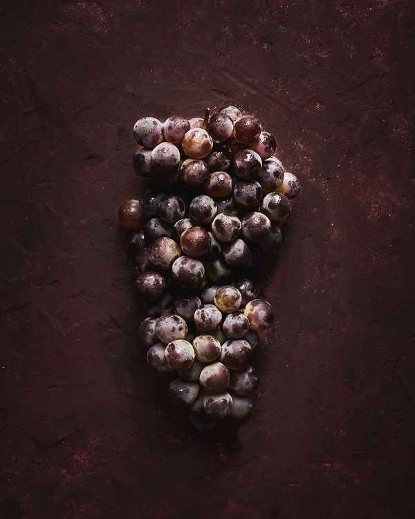 A bunch of grapes
