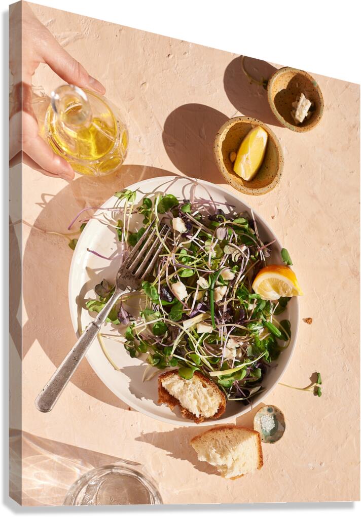 Microgreens salad  Canvas Print